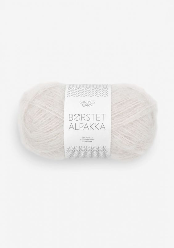 Børstet Alpakka 1014 Porselen 