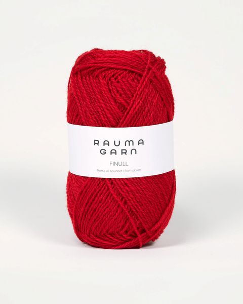 Finull 435 Mørk rød