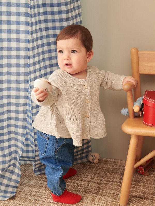 2407-7 Dina Peplum Cardigan Baby